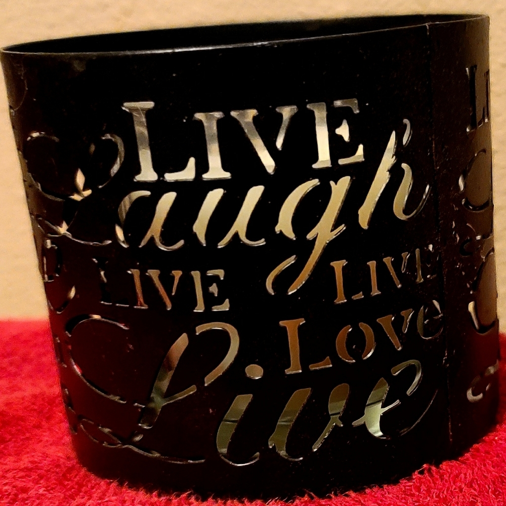 Live Laugh Love Candle Holder